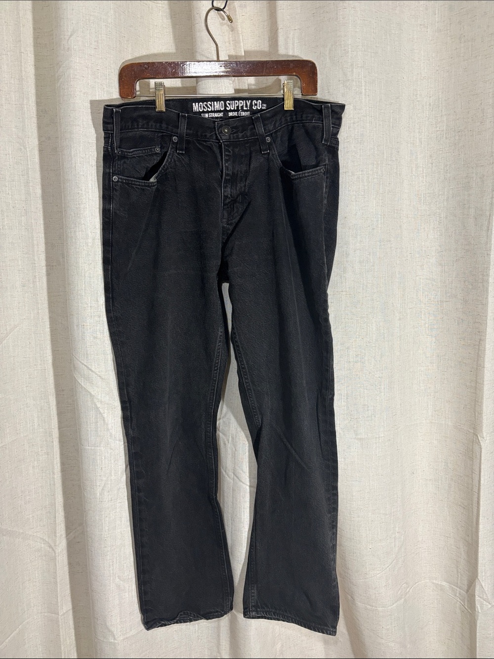 Mossimo Supply Co. Men's Black Slim Straight Jeans